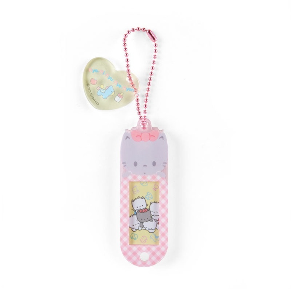 Brand New Rare Sanrio Nya Ni Nyu Nye Nyon kittens name tag keychain charm
